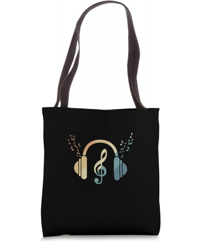 Headphones Clef Music Music Note Tote Bag $10.35 Totes