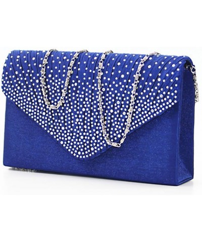 New Ladies Evening Handbags Bridal Wedding Bag Handbag Royal Blue $10.43 Evening Bags