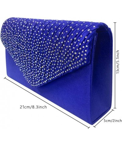 New Ladies Evening Handbags Bridal Wedding Bag Handbag Royal Blue $10.43 Evening Bags