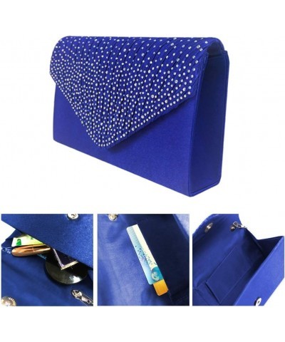 New Ladies Evening Handbags Bridal Wedding Bag Handbag Royal Blue $10.43 Evening Bags