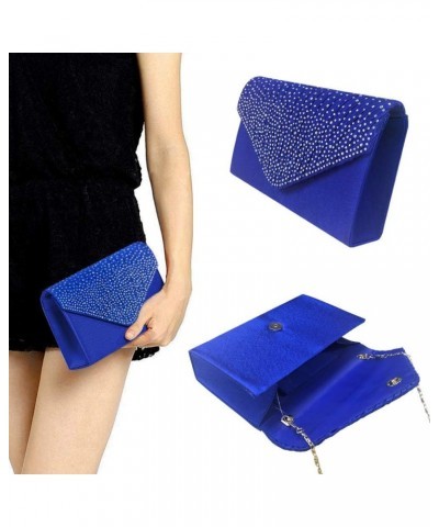 New Ladies Evening Handbags Bridal Wedding Bag Handbag Royal Blue $10.43 Evening Bags