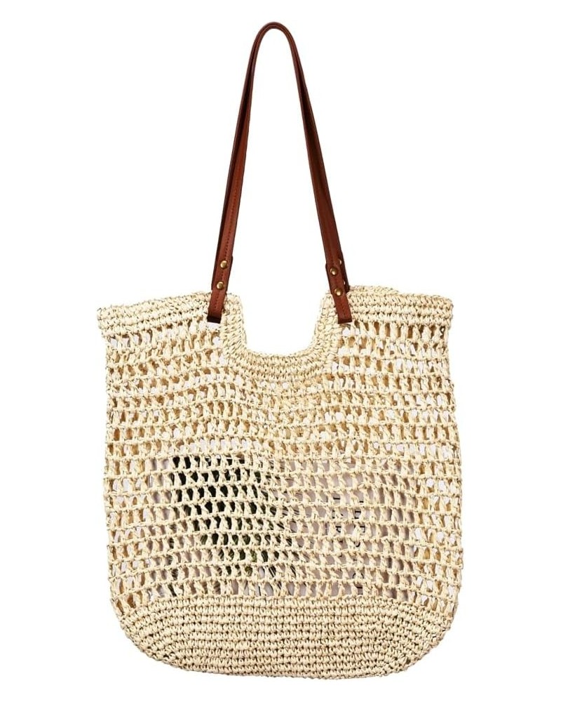 Straw Beach Bag Women Shoulder Bag Vintage Cute Hobo Bags Summer Beach Bag Holiday Work Travel Bag Everything Tote Bag Beige ...