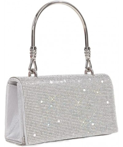 Women's Evening Bag Silver Rhinestone Party Clutches Wedding Purses Cocktail Prom Handbags Silver $16.79 Evening Bags