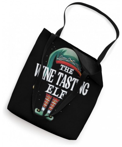 Wine Tasting Elf Christmas Group Xmas Pajama Party Tote Bag $12.20 Totes