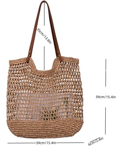 Straw Beach Bag Women Shoulder Bag Vintage Cute Hobo Bags Summer Beach Bag Holiday Work Travel Bag Everything Tote Bag Beige ...