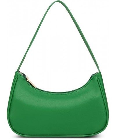 Shoulder Bags for Women Vegan Leather Hobo Sling Tote Handbag Retro Clutch Purse with Zipper Closure Green $10.12 Totes