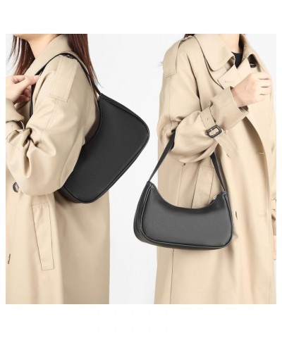 Shoulder Bags for Women Vegan Leather Hobo Sling Tote Handbag Retro Clutch Purse with Zipper Closure Green $10.12 Totes