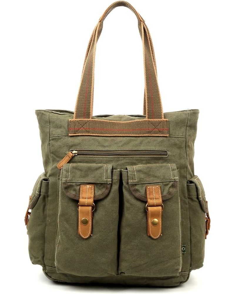 Brand Oak Hill Utility Canvas Tote Bag Army Green $30.96 Totes