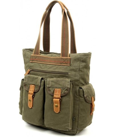 Brand Oak Hill Utility Canvas Tote Bag Army Green $30.96 Totes