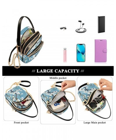 Flower (5) Quilted Crossbody Bag for Women, Small Cell Phone Bag Shoulder Handbags Purse with Leather Strap $13.77 Crossbody ...