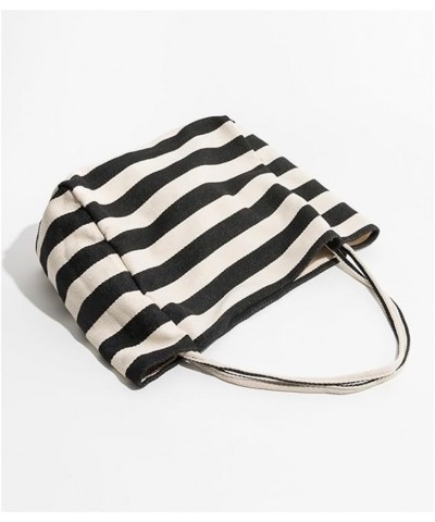 Stripe Tote Hobo Bag Women Handbag Large Capacity Tote Shoulder Bag Casual Crossbody Bag Gift for Women Navy $15.39 Totes