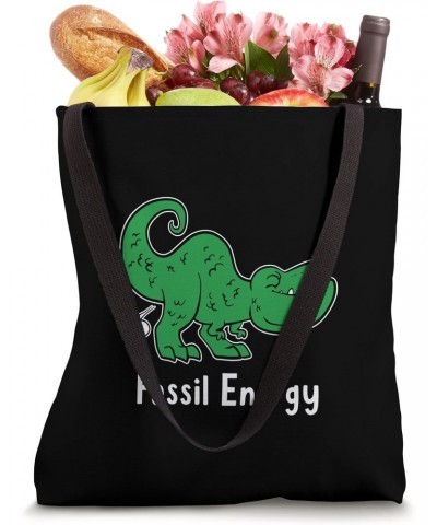 Funny Fossil Energy Fun Pun Farting Dinosaur Dino Fart Joke Tote Bag $14.15 Totes