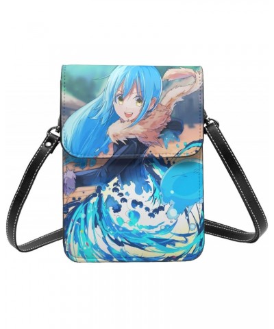 That Time I Got Reincarnated as a Slime Small Crossbody Cell Phone Bag for Women's Multifunction Shoulder Bag Cartoon Handbag...