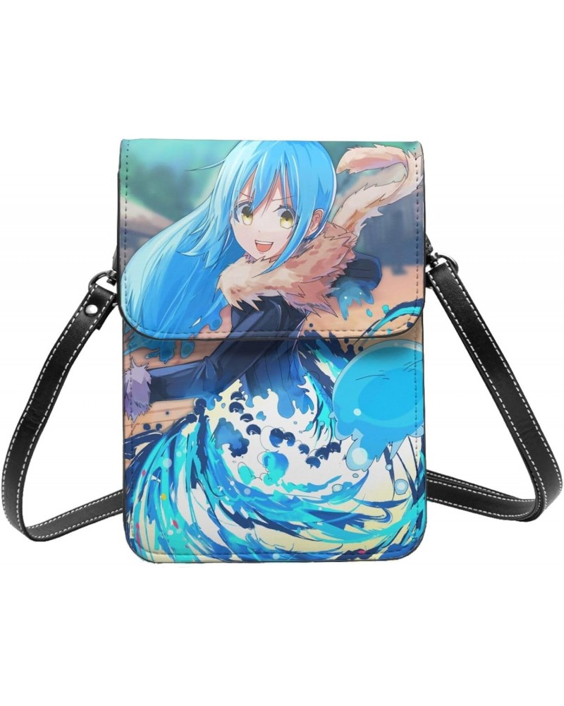 That Time I Got Reincarnated as a Slime Small Crossbody Cell Phone Bag for Women's Multifunction Shoulder Bag Cartoon Handbag...