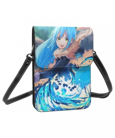 That Time I Got Reincarnated as a Slime Small Crossbody Cell Phone Bag for Women's Multifunction Shoulder Bag Cartoon Handbag...