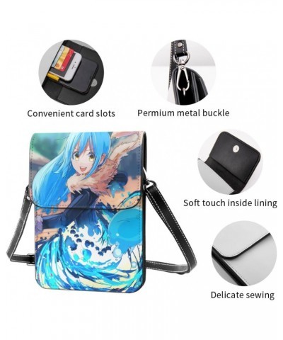 That Time I Got Reincarnated as a Slime Small Crossbody Cell Phone Bag for Women's Multifunction Shoulder Bag Cartoon Handbag...