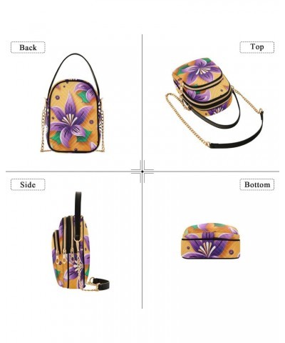 Mardi Gras Flower Small Crossbody Bags for Women Cell Phone Shoulder Purse Handbags Wallet 21217897 $11.48 Crossbody Bags