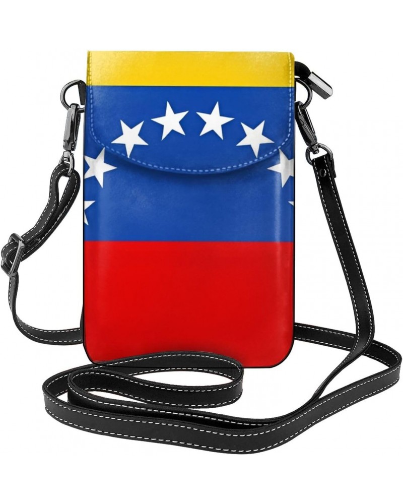 women Small Cell Phone Purse Flag of Venezuela picture Soft, durable and waterproof PU leather Convenient for daily use and t...