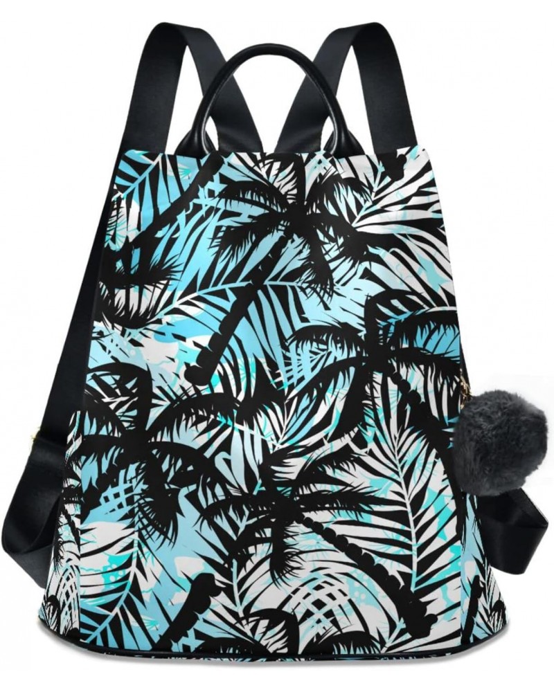 Tropical Palms Backpack Purse for Women Anti Theft Fashion Back Pack Shoulder Bag $20.79 Backpacks