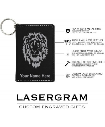 ID Holder Wallet, Pulmonology, Personalized Engraving Included (Teal) Black with Silver $13.44 Wallets