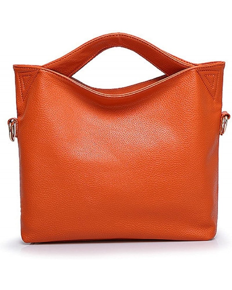 Top-Handle Bags Gifts Women's Shoulder Handbags Medium Bucket Bag for Women Crossbody Bags Orange $21.82 Shoulder Bags