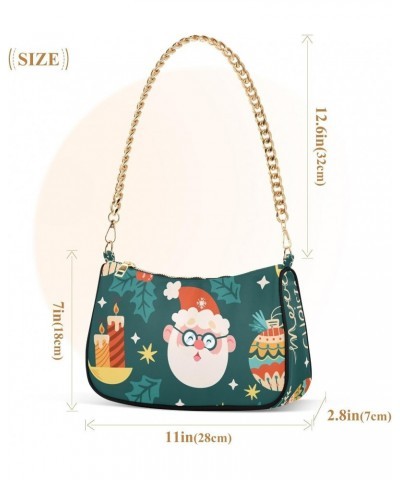 Crossbody Bags for Women Shoulder Purse Santa Teacher Handbags Stylish Clutch Purse with Chain Strap $16.49 Totes