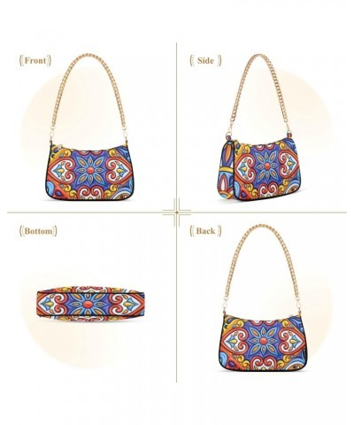 Shoulder Bag Handbags Womens Tote Satchel Bags Beautiful Ethnic Pattern Clutch Purses for Women $16.19 Satchels