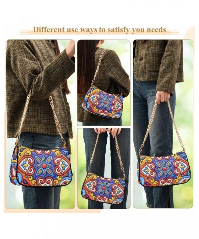 Shoulder Bag Handbags Womens Tote Satchel Bags Beautiful Ethnic Pattern Clutch Purses for Women $16.19 Satchels