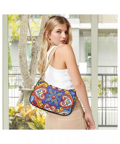 Shoulder Bag Handbags Womens Tote Satchel Bags Beautiful Ethnic Pattern Clutch Purses for Women $16.19 Satchels