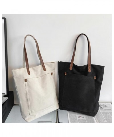 Cute Tote Bag Large Tote Bag Canvas Tote Bag Work Tote Bags for Women Tote Bag Aesthetic Everything Tote Bag Black $13.02 Totes