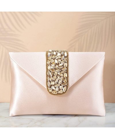 Indian Potli Bags For Women Evening Bag Clutch Ethnic Bride Purse Peach $18.45 Evening Bags