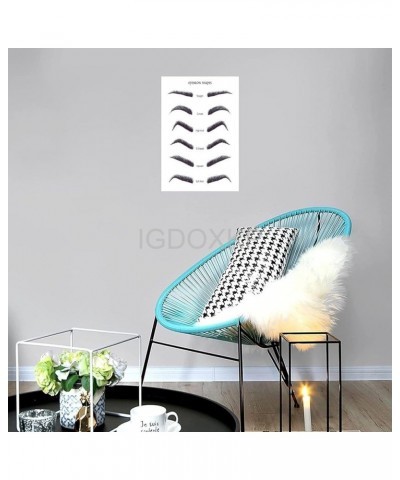 Eyebrow Beauty Poster Eyebrow Shape Guide Chart Poster Beauty Salon Art Aesthetic Poster (3) Canvas Poster Wall Art Decor Pri...