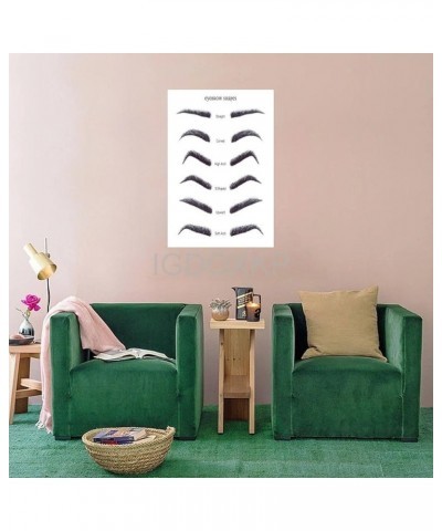 Eyebrow Beauty Poster Eyebrow Shape Guide Chart Poster Beauty Salon Art Aesthetic Poster (3) Canvas Poster Wall Art Decor Pri...