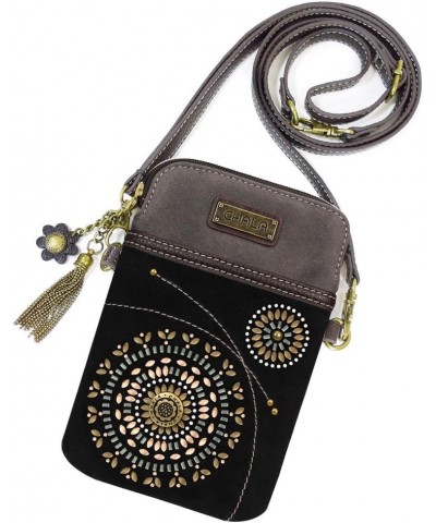 Chala Dazzled Cellphone Crossbody Handbags for Women -Multicolored Starburst - Black $26.79 Crossbody Bags