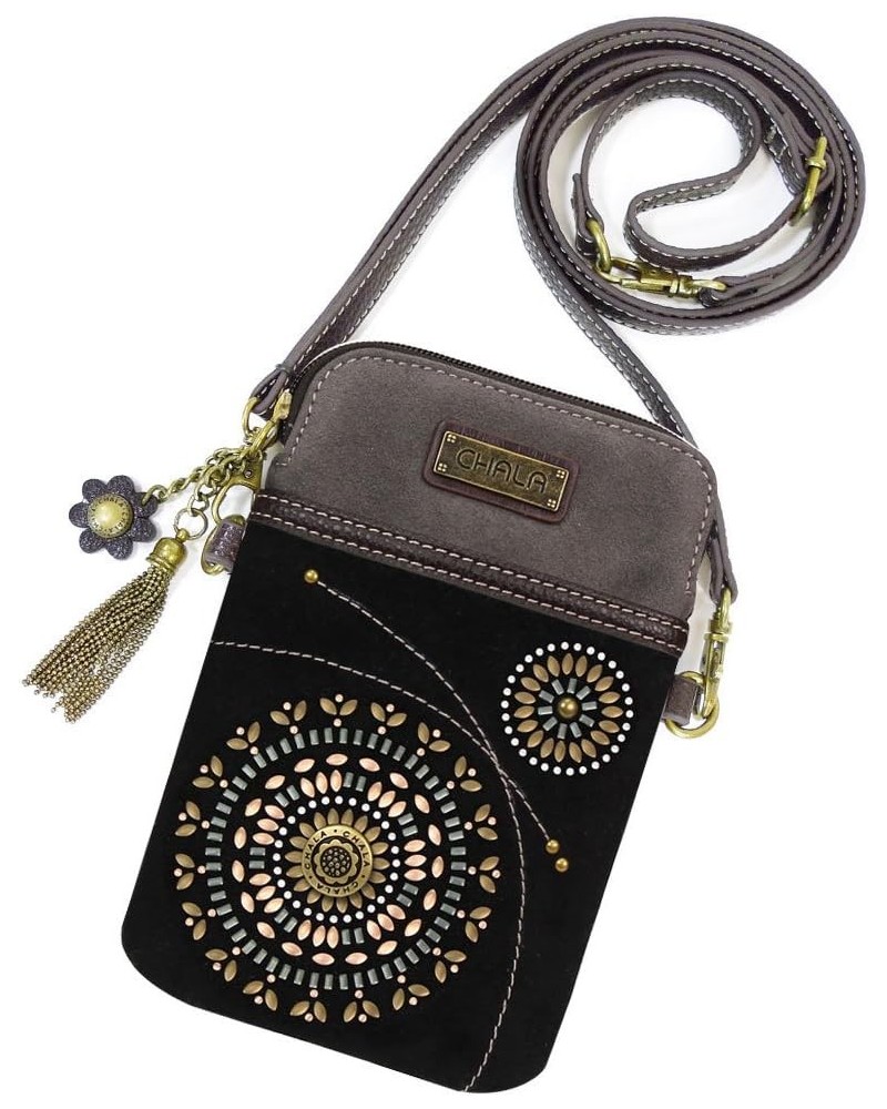 Chala Dazzled Cellphone Crossbody Handbags for Women -Multicolored Starburst - Black $26.79 Crossbody Bags