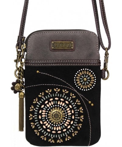 Chala Dazzled Cellphone Crossbody Handbags for Women -Multicolored Starburst - Black $26.79 Crossbody Bags