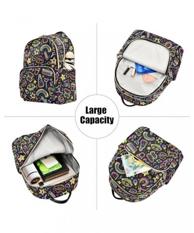 American Neon Food Fashion Backpack Purse for Women, Casual Daypacks, Ladies Gift for Traveling Hiking Multicolor Medium $17....