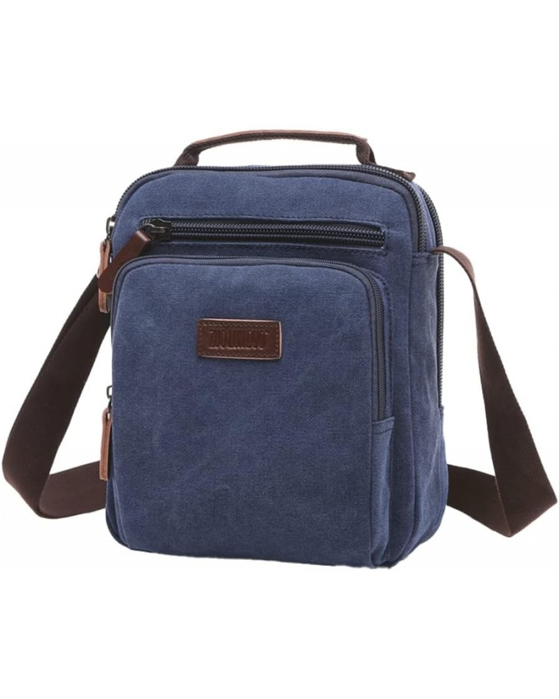 Canvas Messenger Bag for Men Women Large Capacity Crossbody Shoulder Bag Casual Canvas Tote Bag Satchel Hobo Bag Navy $17.46 ...