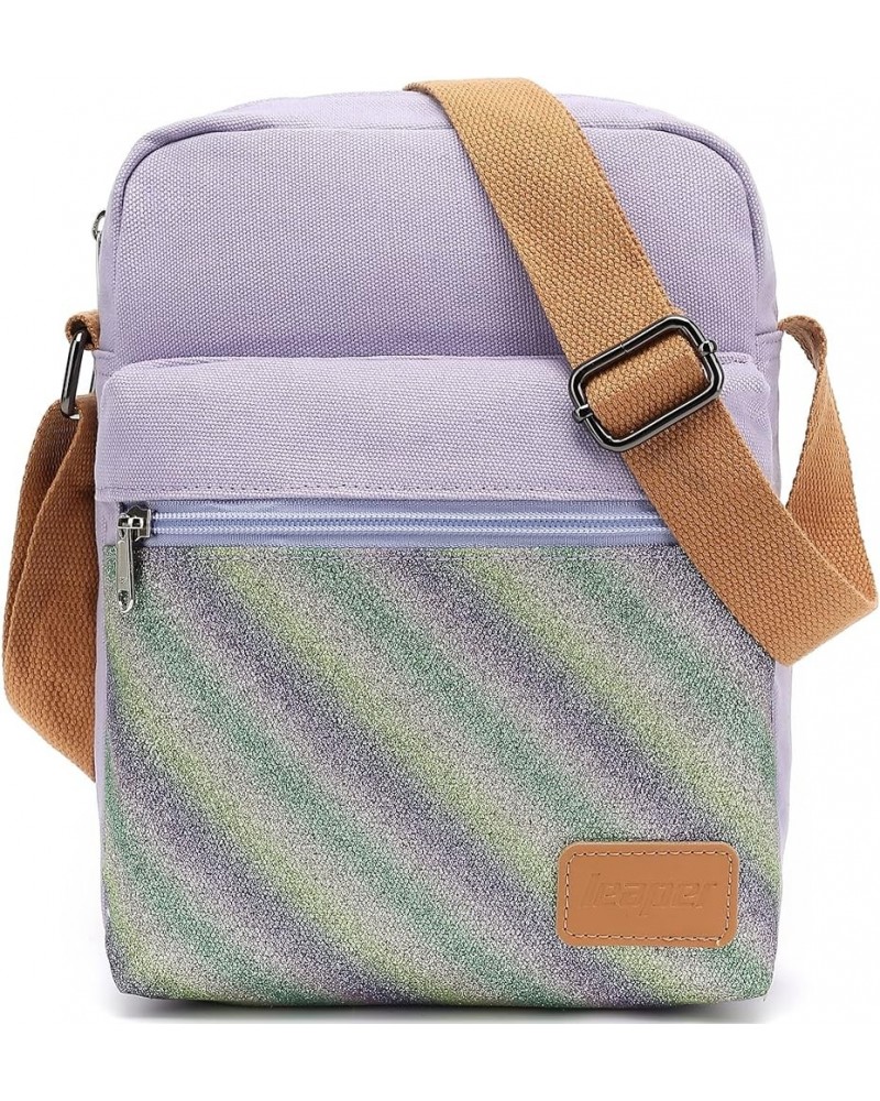 Girls Crossbody Purses for Kids 2 PCS Cross Body Bag Women Messenger Bag Girls Canvas Bag Cross Body Purse Set Sd12-purple $1...