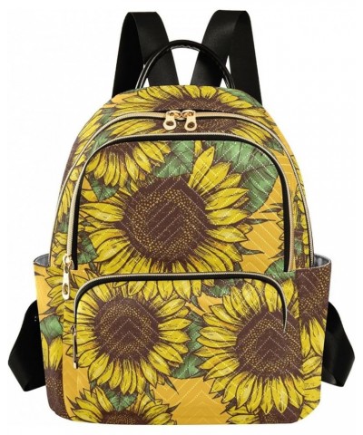 Sunflower Green Leaves Fashion Travel Backpack for Women Multi Pockets Lightweight Purse for Women-M Multicolor Small $19.59 ...