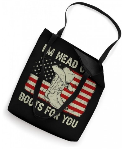 Vintage Old American Flag I'm Head Over Boots For You Tote Bag $13.75 Totes