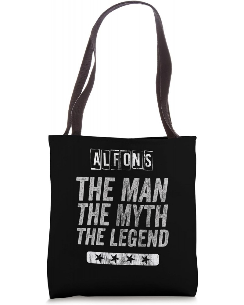 Mens Alfons The Man The Myth The Legend First Name Alfons Tote Bag $17.39 Totes