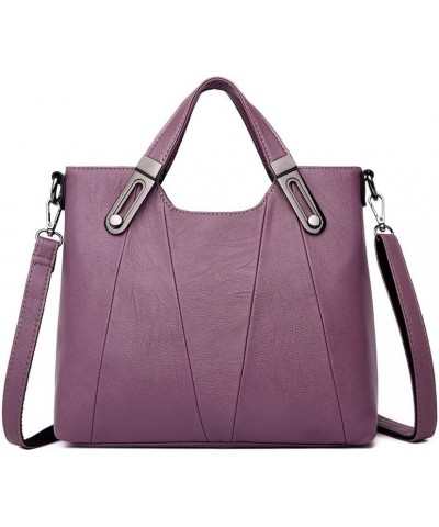 Women Shoulder Bags, Women Leather Luxury Handbags Bags Designer Ladies Crossbody Hand Bags For Women Casual Tote Purple $27....