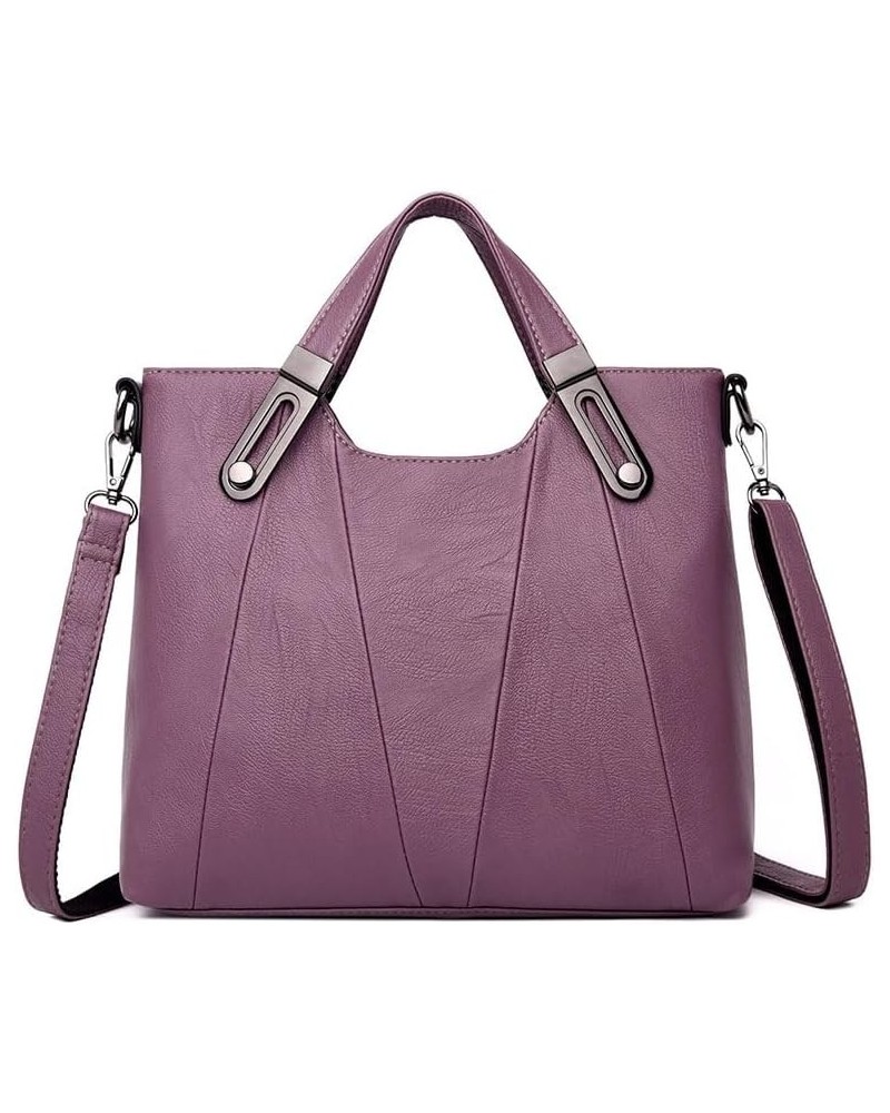 Women Shoulder Bags, Women Leather Luxury Handbags Bags Designer Ladies Crossbody Hand Bags For Women Casual Tote Purple $27....