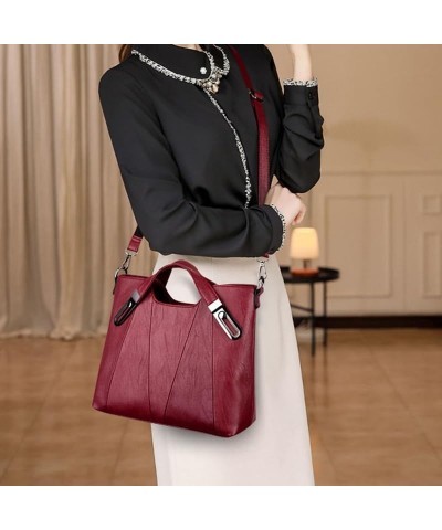 Women Shoulder Bags, Women Leather Luxury Handbags Bags Designer Ladies Crossbody Hand Bags For Women Casual Tote Purple $27....