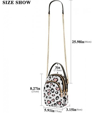 Women's Crossbody Bag, Cow Pattern Three Zipper Design Handbag Shoulder Bag Wallet Color092 $14.29 Crossbody Bags