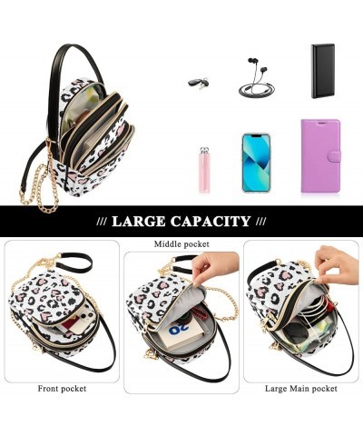 Women's Crossbody Bag, Cow Pattern Three Zipper Design Handbag Shoulder Bag Wallet Color092 $14.29 Crossbody Bags