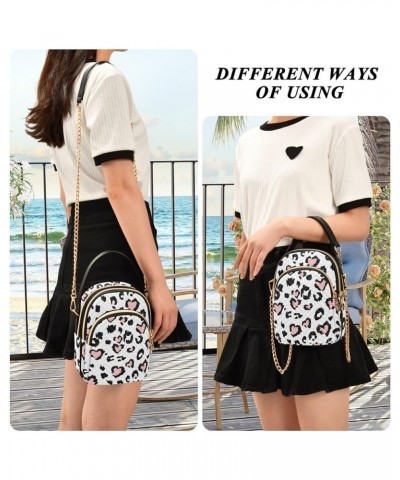 Women's Crossbody Bag, Cow Pattern Three Zipper Design Handbag Shoulder Bag Wallet Color092 $14.29 Crossbody Bags