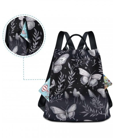 Butterfly Black Womens Backpack Purse Anti Theft Travel Backpack Shoulder Bag Casual Daypack for Ladies Women Travel Work $18...