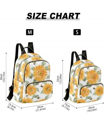 Sunflowers Backpack Purse for Women Fashion Travel Bag Ladies Shoulder Bags with Strap Handbag Lady Purse,M Medium $18.89 Bac...